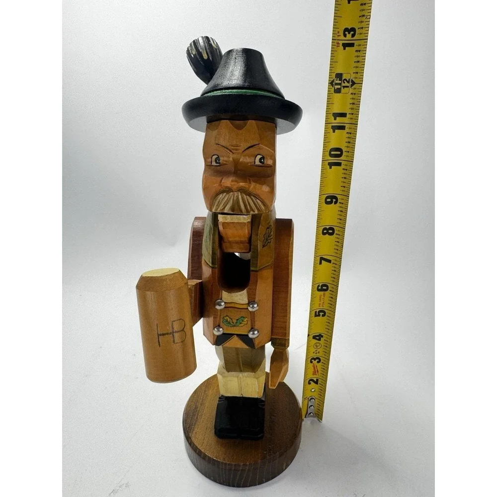 Nutcracker‎ Hand Carved German Beer Attributed Kathe Wohlfahrt Christkindlmarkt